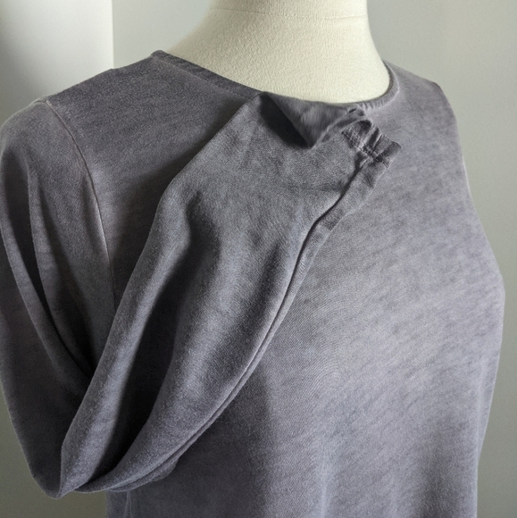 DANTELLE Asymmetrical Lace Long Sleeve Tee S - Picture 4 of 12